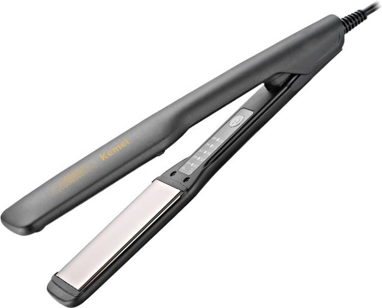 Kemei KM-2518 Temperature Control Ceramic Natural Hair Straightener Hair Straightener Price in India