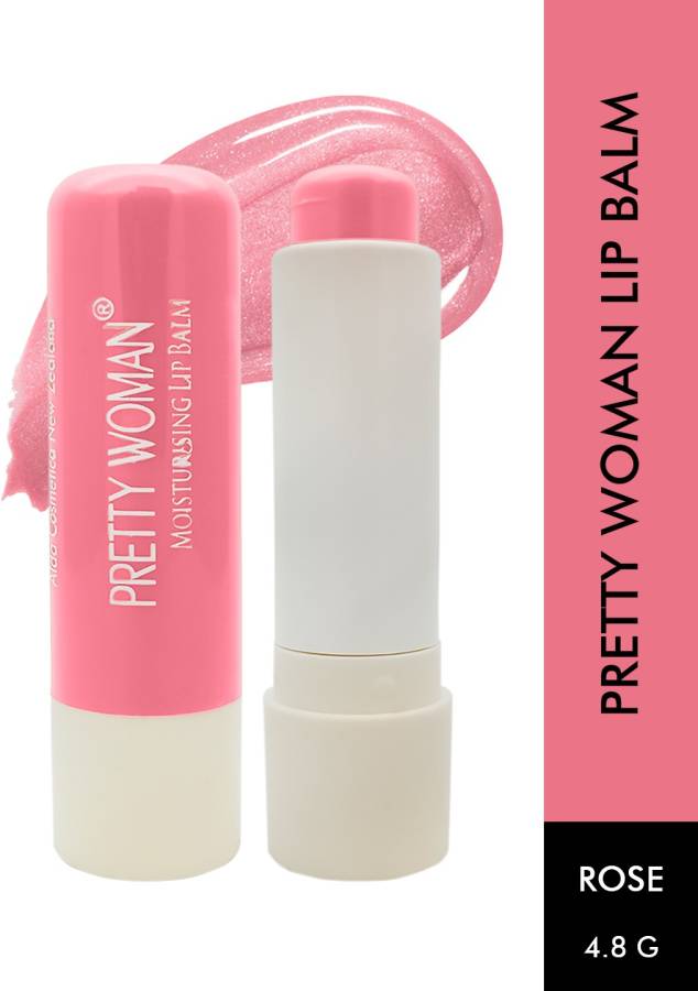 pretty woman Moisturising Lip Balm for Dry & Chapped LipsEnriched with Rose , PACK O 1 4.8g Rose Price in India