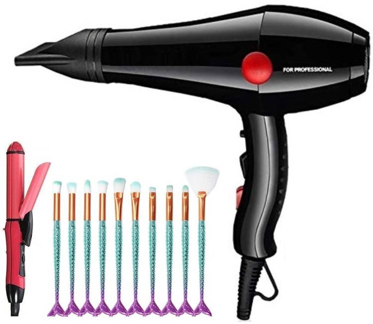 jamunesh enterprise 2000 Watt Hair Straightener Curler and Hair Dryer With Makeup Brush Hair Dryer Price in India