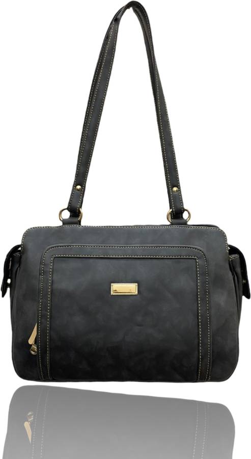 Women Grey Shoulder Bag - Regular Size Price in India