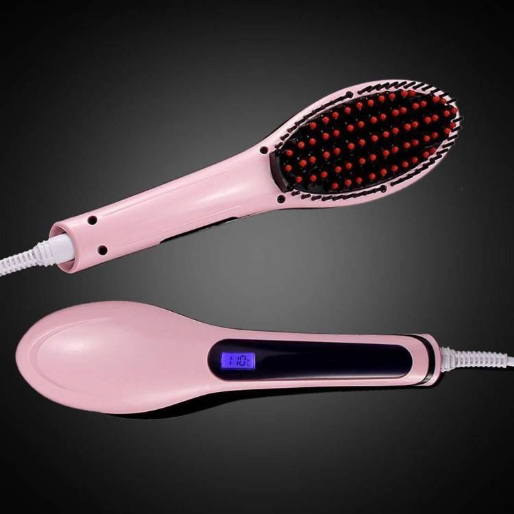 MNBV HQT 906 Original 2 in 1 Comb Brush Fast with LCD Screen Hair Straightener Brush Price in India