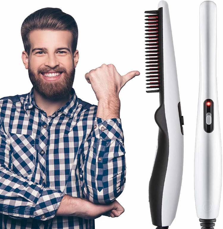 Dherik Tradworld Quick Hair Styler for Men Electric Beard Straightener Massage Hair Comb Beard Hair Straightener Price in India