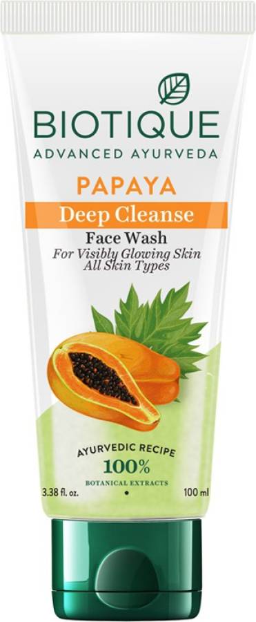 BIOTIQUE Papaya Deep Cleanse  100ml Face Wash Price in India