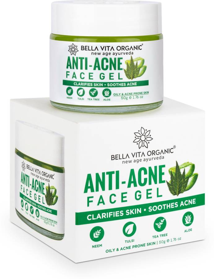 Bella vita organic Anti Acne Cream Gel & Pimple Face Gel With Neem, Tulsi & Aloe Vera Price in India