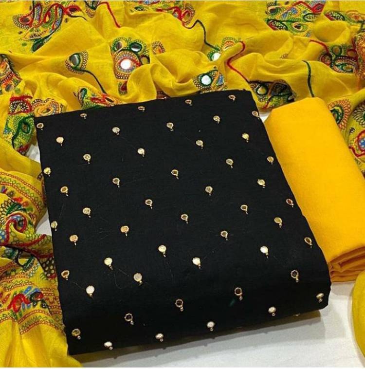 Unstitched Cotton Salwar Suit Material Self Design Price in India