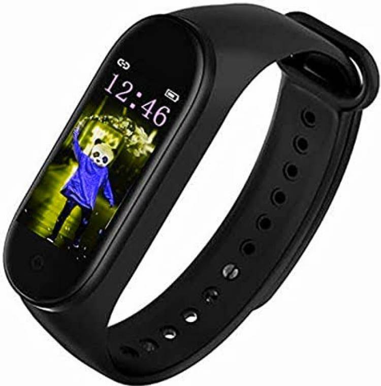 Ykarn Trades M4 women's watch sporty sleek fitness pro(black strap only) Smartwatch Price in India