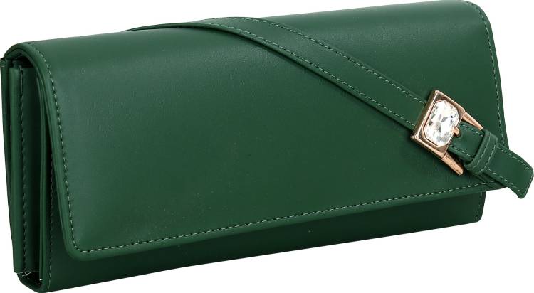 Casual, Formal, Party, Sports Green  Clutch Price in India