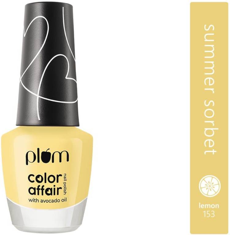 Plum Color Affair Nail Polish Summer Sorbet Collection | Lemon -153 Price in India