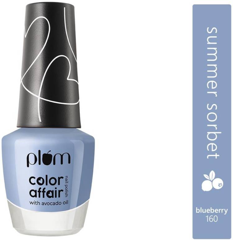 Plum Color Affair Nail Polish Summer Sorbet Collection | Blueberry - 160 Price in India