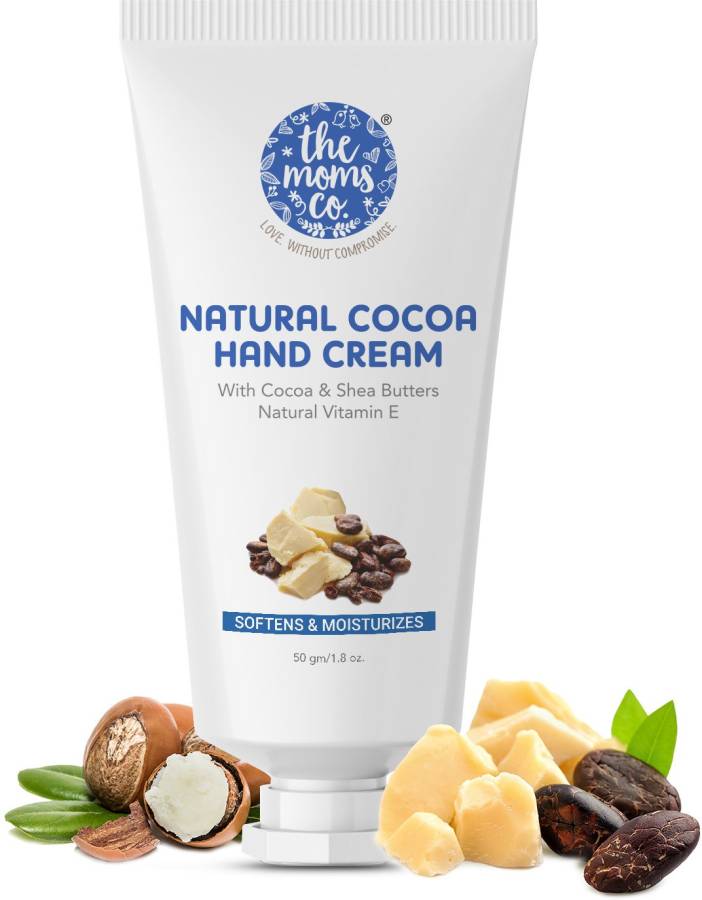 The Moms Co. Natural Cocoa Hand Cream with Shea Butter & Vitamin E |Soften Rough Dry Skin Price in India