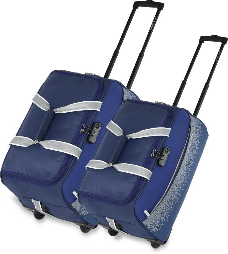 Lavie Sport 60 L Strolley Duffel Bag – Pixel Set of 2 Wheel Duffle Bag – Blue – Large Capacity