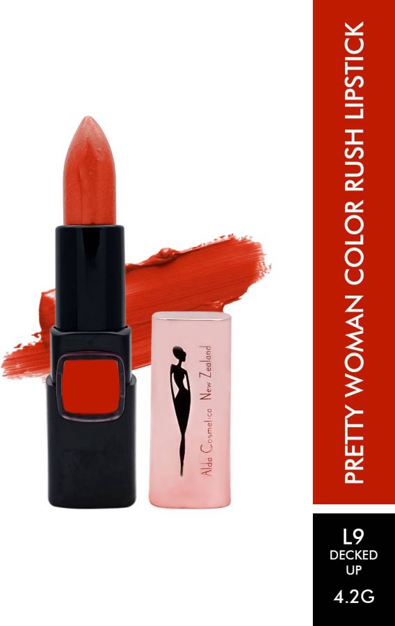 pretty woman Long Lasting Color Rush Decked Up Creamy Matte Finish Orange Lipstick 4.2g Price in India