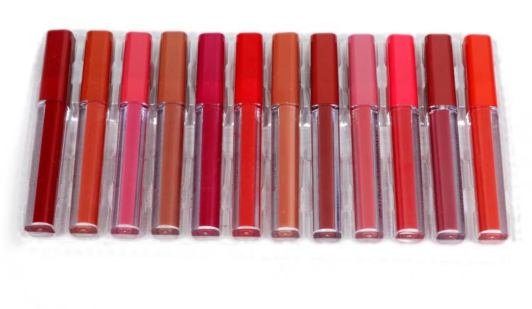 teayason Sensational Liquid Matte Water Proof Long Lasting Lipstick Set of 12 Price in India