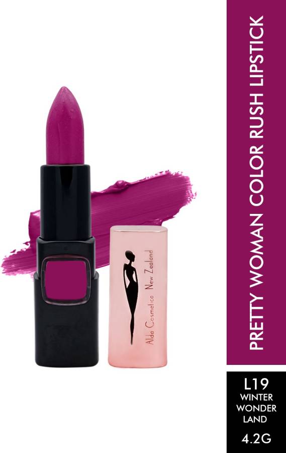 pretty woman Long Lasting Rush Winter Wonder Land Creamy Finish Fushia Pink Lipstick 4.2g Price in India