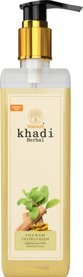 vagad's khadi Herbal Chandan Haldi FaceWash I Brightens the skin I Paraben Free I Silicon free Face Wash Price in India
