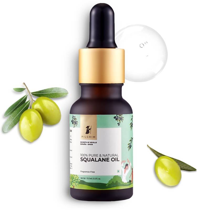 Pilgrim 100% Pure & Natural Lightweight Squalane Oil| Glow & Hydration| Softens Texture Price in India