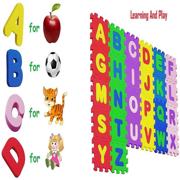 Baby Toys Alphabet Abcd Mats For Kids , Educational & Learning Purpose (Multicoloure) .