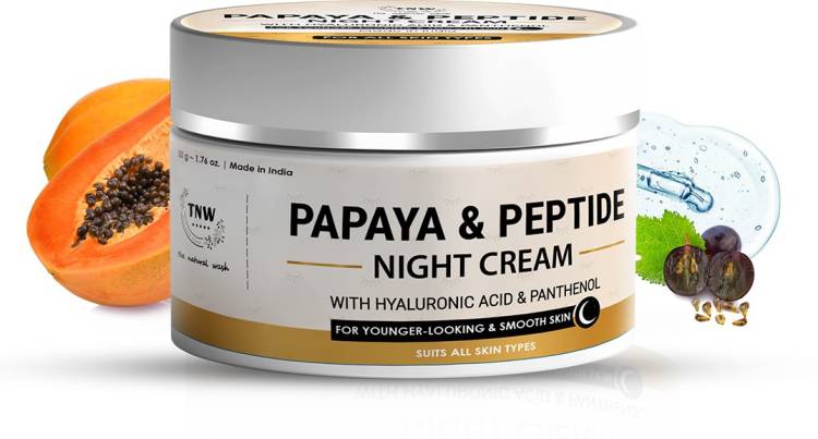 TNW - The Natural Wash Papaya & Peptide Night Cream with Hyaluronic Acid & Panthenol Price in India