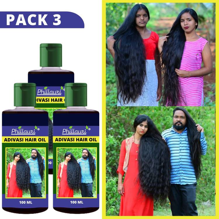 Phillauri Adivasi Herbal Premium quality hair oil for hair Regrowth (Pack of 3) Hair Oil Price in India