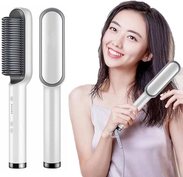 MantraExport Perfect for Professional Salon at Home Hair Styler Girls & Hair Straightening, Fast Smoothing Comb Hair Straightener Price in India