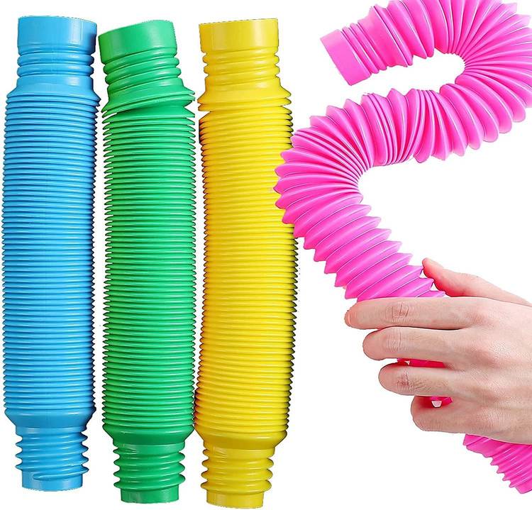 Galox Big Pop Tube Pack Of 6 Sensory Fidget Toy for Kids Adults Toddler Toys Shape Toy