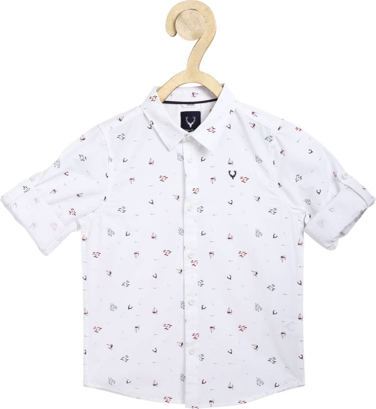 Boys Regular Fit Printed Casual Shirt Price in India