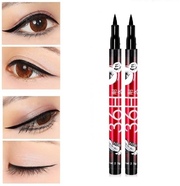 teayason Insta Beauty Water & Smudge Proof 36 Hour Long Lasting Liquid EyeLiner Pack of 2 5 g Price in India