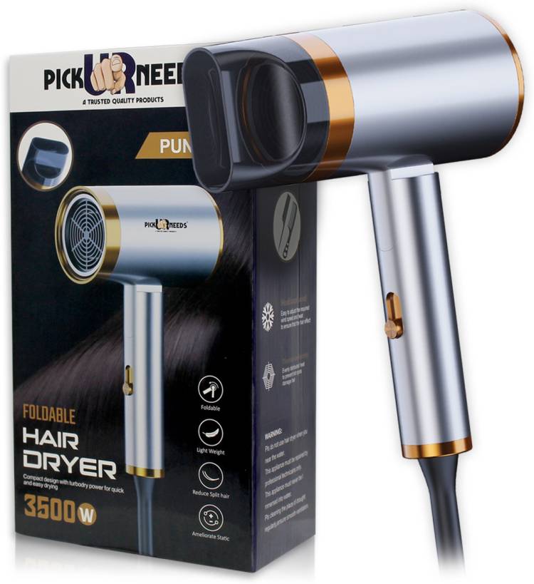 Pick Ur Needs Professional Ionic Silky Shine Hot And Cold Foldable Hair Dryer With Over Heat Protection Hair Dryer Price in India