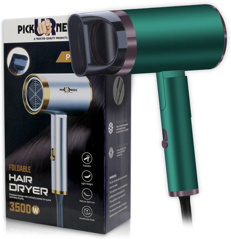 Pick Ur Needs Professional Ionic Silky Shine Hot And Cold Foldable Hair Dryer With Over Heat Protection Hair Dryer Price in India