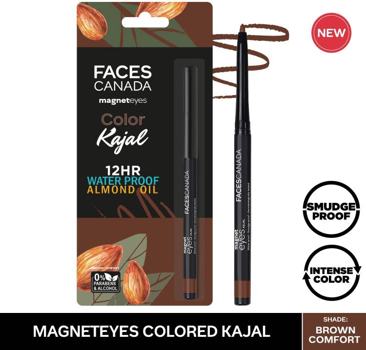 FACES CANADA Magneteyes Kajal Brown Comfort 03, 0.25gm Price in India