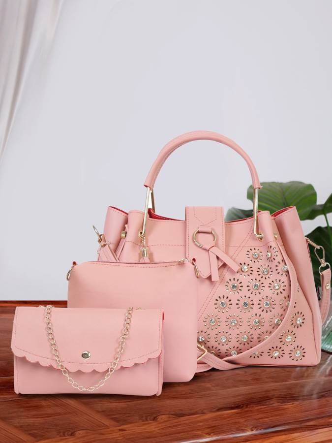 Women Pink Hand-held Bag Price in India