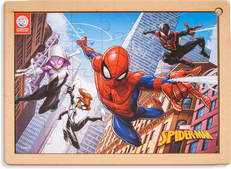 RATNA'S Marvel Spiderman Wooden jigsaw puzzle (35 Pieces) (2551)