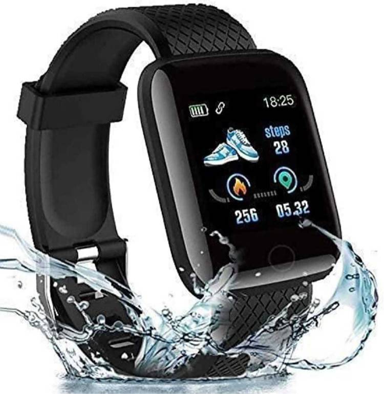 lock deal ID116 SMART & FITNESS BAND HEART RATE BLOOD PRESSURE SLEEP COUNT BLACK FREE SIZE Smartwatch Price in India