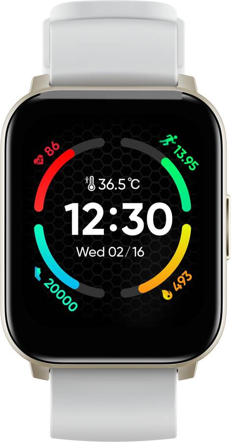 realme TechLife Watch S100 1.69 HD Display with Temperature Sensor Smartwatch Price in India