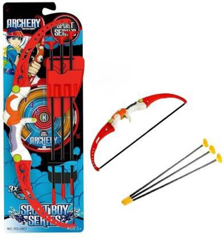 SWASHAA Outdoor Bow & 3 Cup Suction Arrows Target Bows & Arrows (Multicolor)