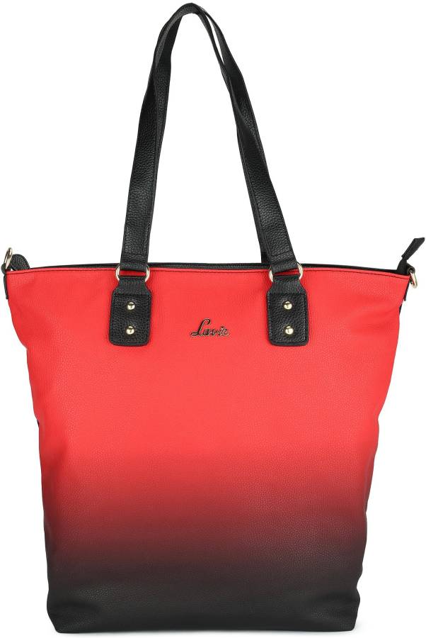Women Red, Black Tote - Extra Spacious Price in India