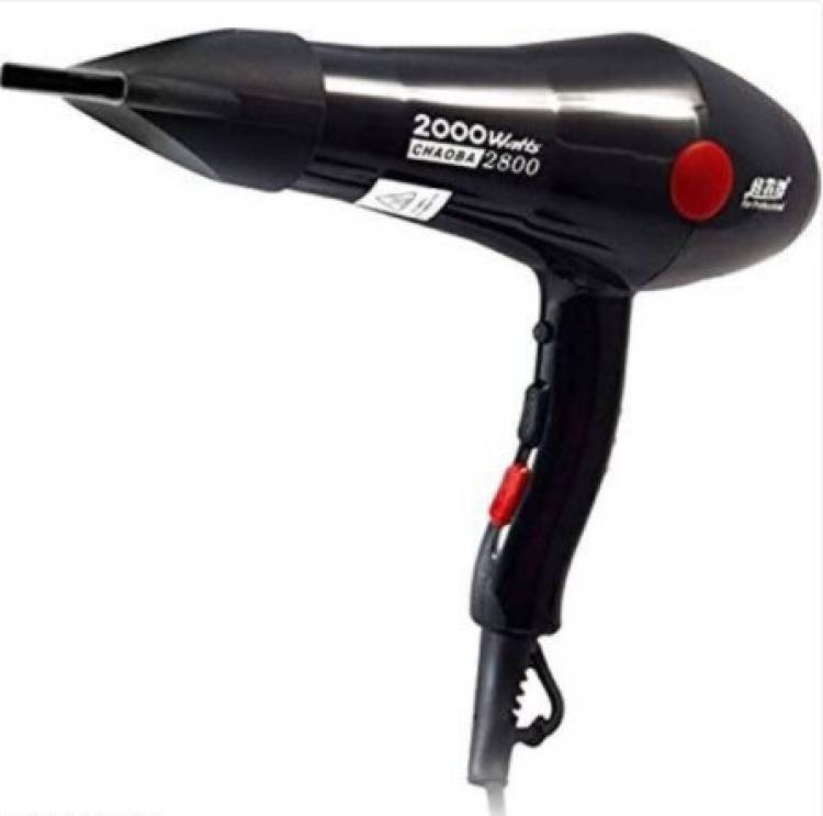 CHAOBA Powerful Hot and Cold Hair dryer (2000 W, Black) Hair Dryer Price in India