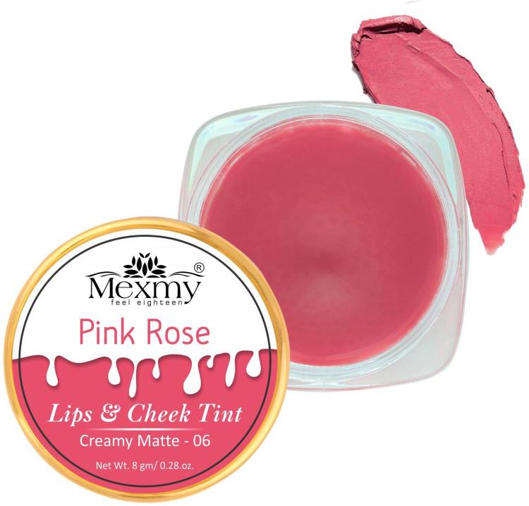 Mexmy Lip And Cheek Tint Pink Rose 100% Pure,Deep Pink Mineral & Nature Ingredients Price in India