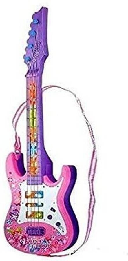 Anushka Toys Battery Operated Music and Lights, Guitar for Kids with String- Best