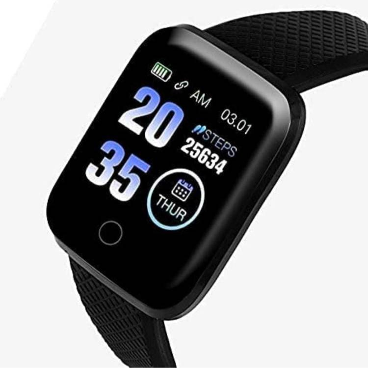 lock deal D13 PRO MAX FITNESS HEART RATE BLOOD PRESSURE SLEEP COUNT BLACK FREE SIZE Smartwatch Price in India