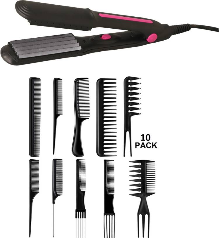 s2s Pcs of 10 Pcs Hair Comb and Mini Crimping Machine For Hair styler  Electric Hair Styler Price in India, Full Specifications & Offers |  