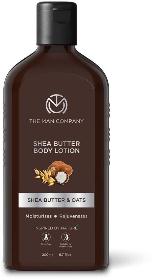 THE MAN COMPANY Body Lotion For Extra Dry Skin Oats & Shea Butter 24 Hours Moisturising Price in India