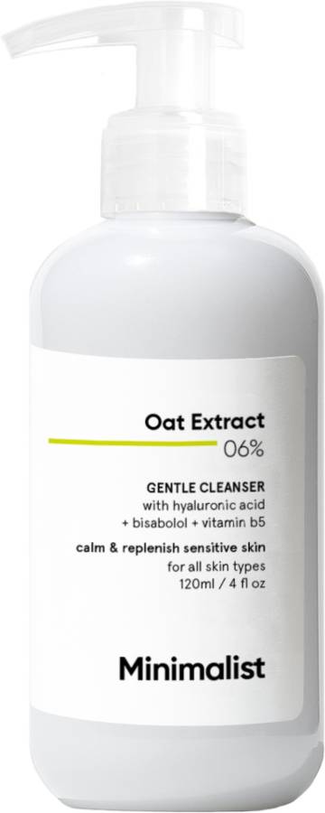 Minimalist 6% Oat extract gentle cleanser with hyaluronic acid for sensitive skin Face Wash Price in India