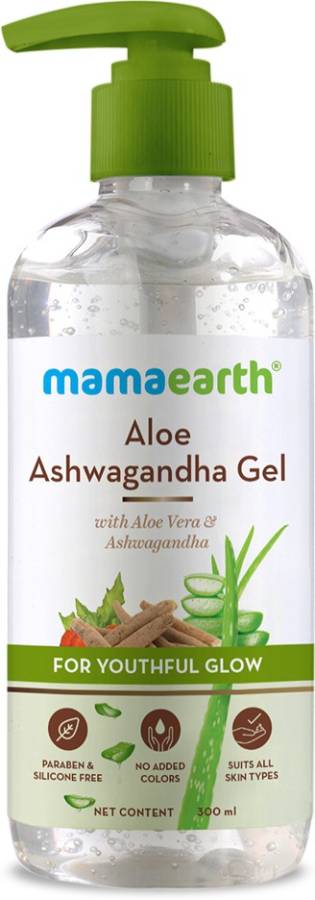 MamaEarth Aloe Ashwagandha Gel, for face, with Aloe Vera & Ashwagandha for a Youthful Glow Price in India