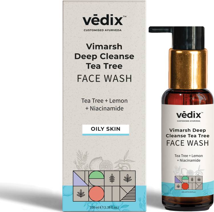 Vedix Vimarsh Deep Cleanse Customised Ayurvedic Tea Tree Face wash For Oily Skin Face Wash Price in India