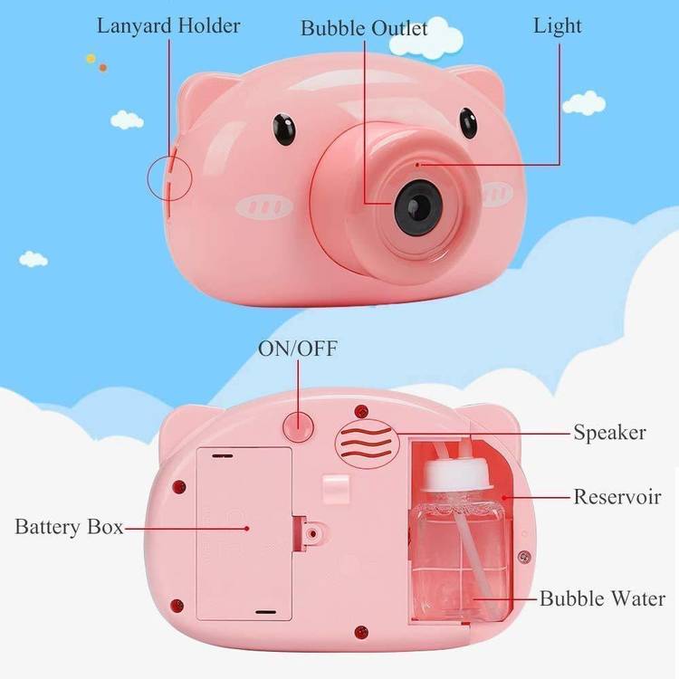 vidhi Enterprise Bubble Machine Camera, Portable Bubble Maker for Kids