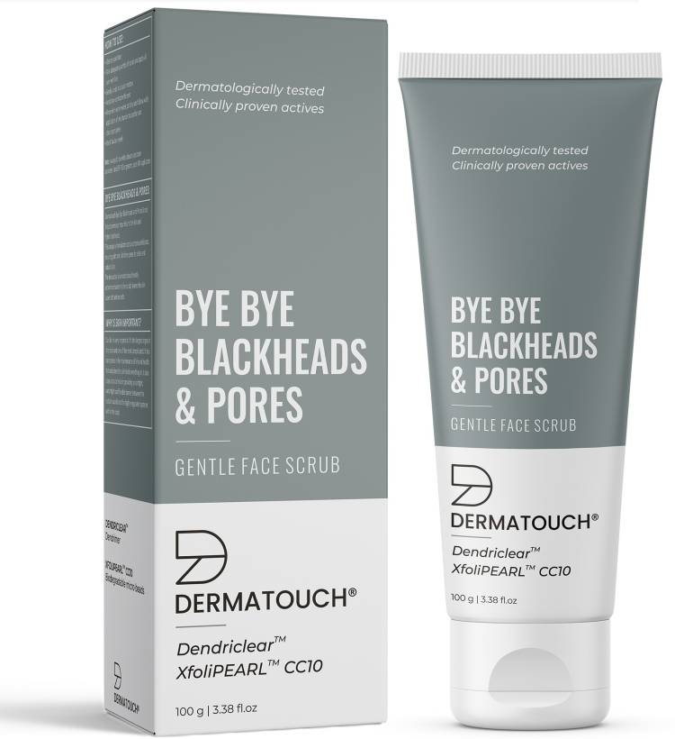 Dermatouch Bye Bye Blackheads & Pores scrub | Blackheads Remover and Deep exfoliate scrub Scrub Price in India