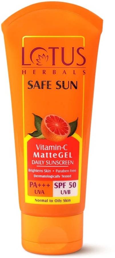 LOTUS HERBALS Safe Sun Vitamin-C MatteGEL Daily Sunscreen - SPF 50 PA+++ Price in India