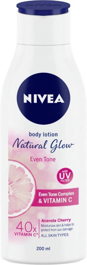NIVEA Body Lotion, Natural Glow, Even Tone, UV Protect & 40x Vitamin C Price in India