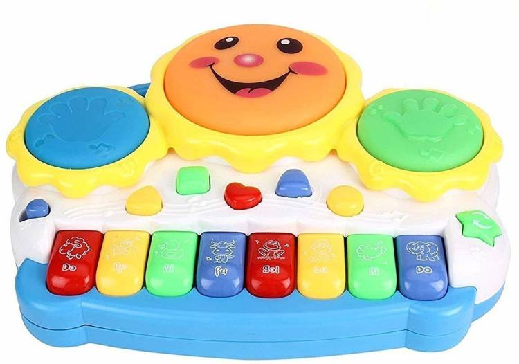 TD Creations Drum Keyboard Musical Piano Baby Toys